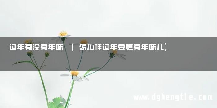过年有没有年味 (怎么样过年会更有年味儿)